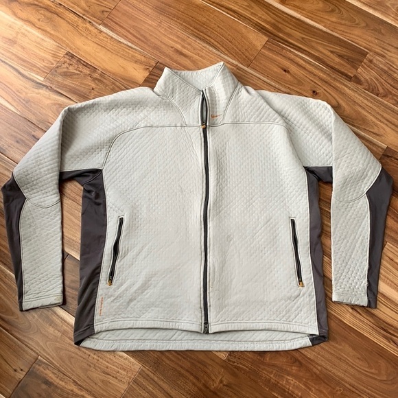 Nike Mens Sphere Thermal Taupe Gray Quilted Jacket XXL - Picture 1 of 10